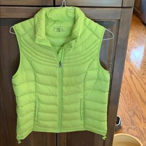 Puffer vest lime green